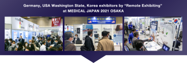 Germany, USA Washington State, Korea exhibitors by "Remote Exhibiting" at MEDICAL JAPAN 2021 OSAKA