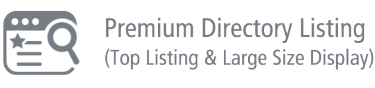 Premium Directory Listing  (Top Listing & Large Size Display) 