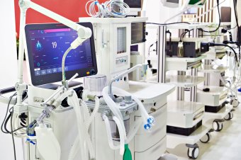 Modern medical electronic equipment at the exhibition