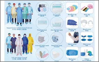 Face Mask, Caps, Gowns, Coverall, Shoe Cover