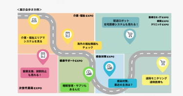 展示会歩き方例　図