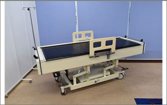 ●自動移乗ロボット ナースラック（自動患者移乗ストレッチャー)●患者さんも楽々看護師さんの負担を軽減